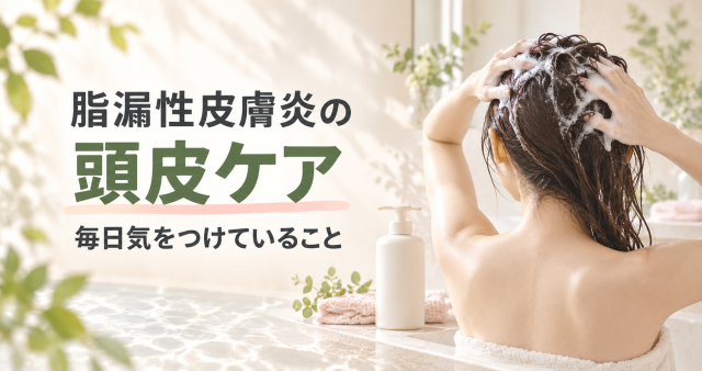 【脂漏性皮膚炎の頭皮ケア】脂・かゆみが気になる私が毎日気をつけていること